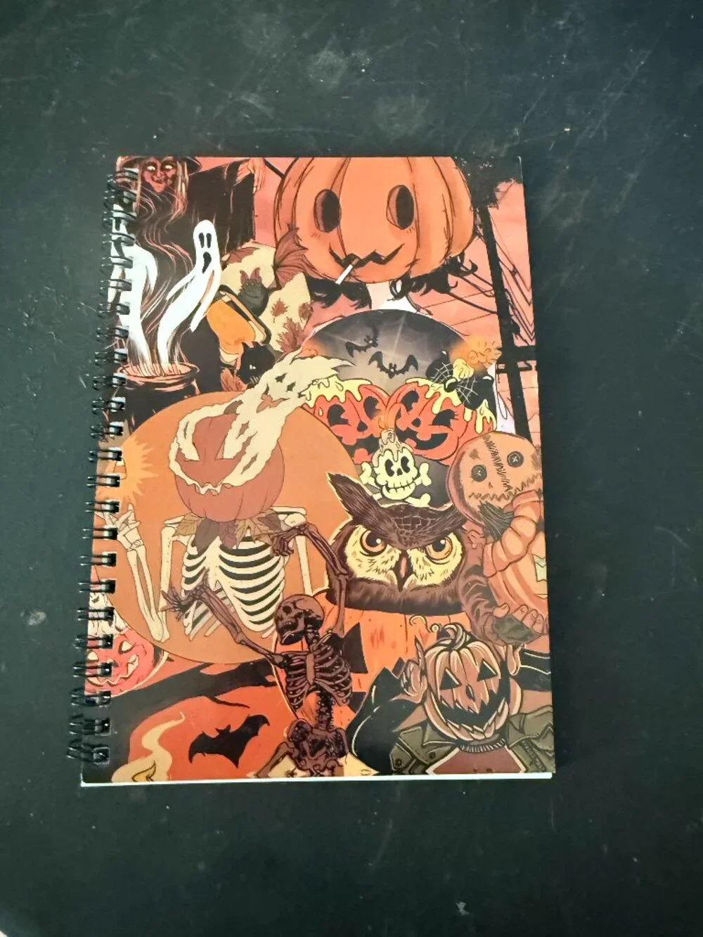 Halloween themed Spiral Notebook - Ruled Line (117)